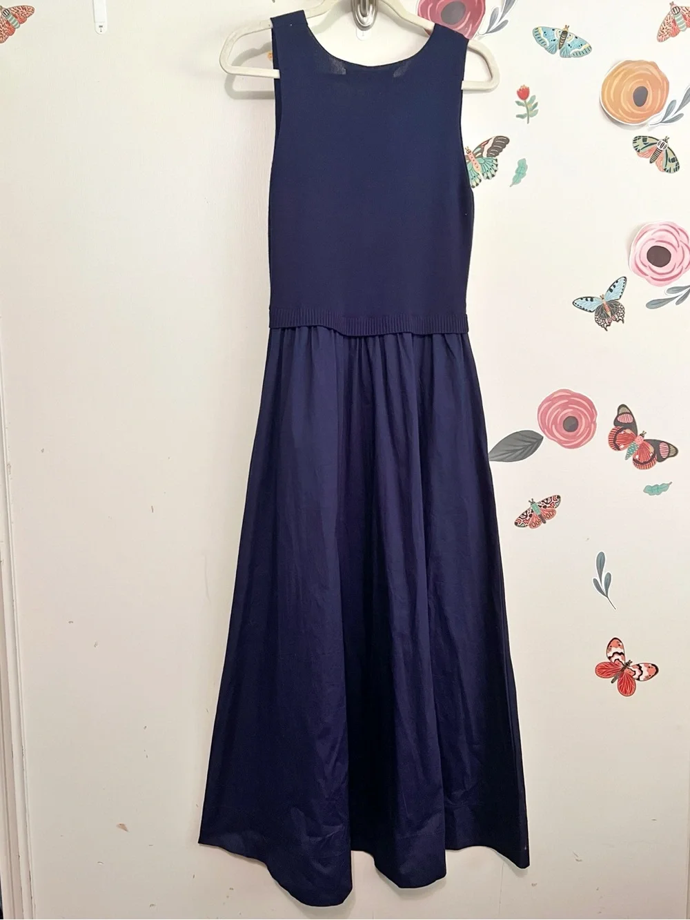 Taylor Navy Sleeveless V-Neck Maxi Dress S - Picture 5 of 10